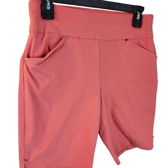 INC International Concepts Womens Size 2 Salmon Solid Pull On Bermuda Shorts - Picture 3 of 11